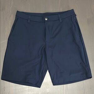 Lululemon Athletica Blue Flat Front Shorts